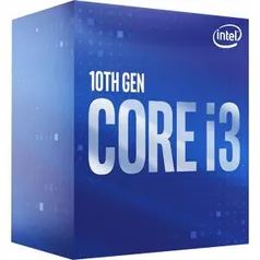 Processador Intel Core i3 10100 3.60GHz (4.30GHz Turbo), 10ª Geração, 4-Cores 8-Threads, LGA 1200 - R$799