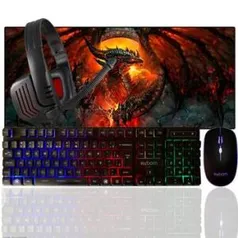 Kit Gamer teclado + mouse + Headset + Mousepad - Exbom | R$ 120