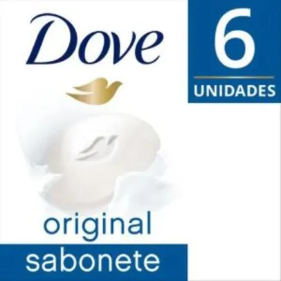 Kit Sabonete Dove Branco Original - 6 Unidades 90g Preço Especial