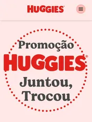 Promoção Huggies - Junte os selos e troque por premios e concorra a 1 Ano de fraldas