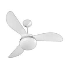 Ventilador de Teto Ventisol Fênix Branco / Silver 3 Pás, 3 Velocidades, CV3 Premium