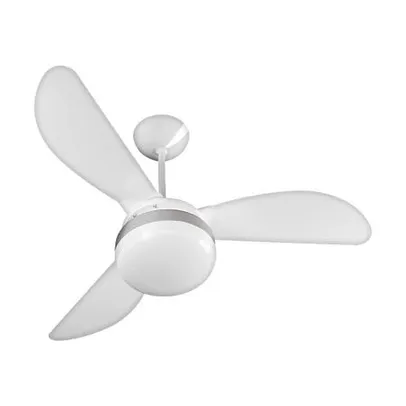 Ventilador de Teto Ventisol Fênix Branco / Silver 3 Pás, 3 Velocidades, CV3 Premium