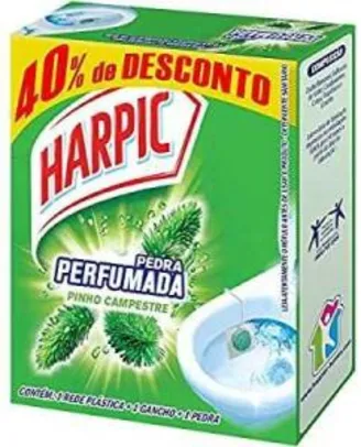 [Prime] Pedra Sanitária Aroma Plus Pinho, Harpic | R$1,61