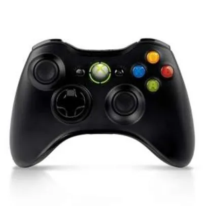 [Submarino] Controle Xbox 360 sem fio Preto Microsoft - R$150