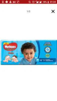 Fralda Huggies Turma da Mônica Tripla Proteção Jumbo M - 32 unidades