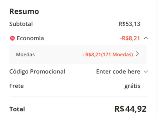 Imagem na descrição da promoção