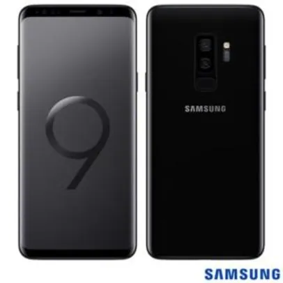 Samsung Galaxy S9+ Preto, com Tela de 6,2”, 4G, 128 GB e Câmera Dupla 12MP+12MP - SGG965 - SGG965PTO_PRD