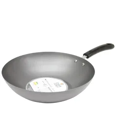 [APP]Frigideira Wok 30cm Antiaderente Casa do Chef Cinza