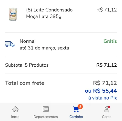 Imagem na descrição da promoção