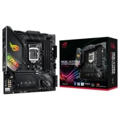 Placa-mãe Asus ROG STRIX Z490-G GAMING, Intel LGA 1200, mATX, DDR4 - R$1170