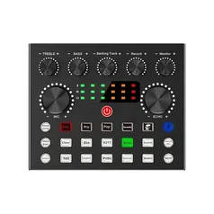 [BR | Moedas] Placa De Som V8 800mah Streaming Podcast DJ Mixer