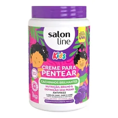 Creme para Pentear Kids Cachinhos Brilhantes Uva 1kg