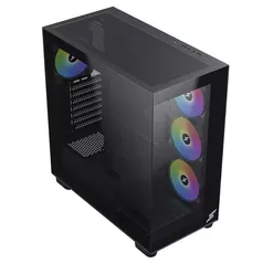 Gabinete SuperFrame Dominator - E-ATX, Preto, 4 Fans ARGB