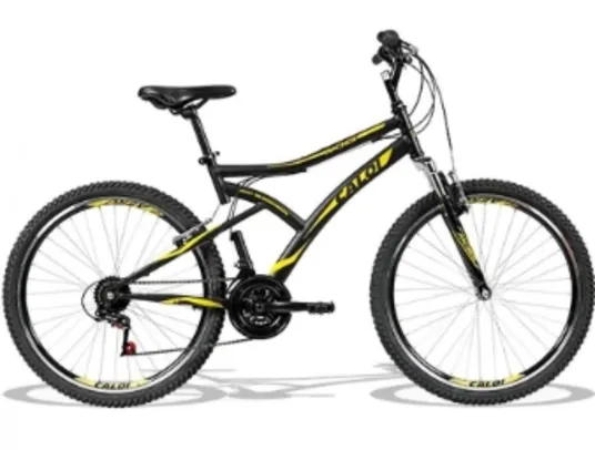 Bicicleta MTB Caloi Andes Aro 26 com 21 Marchas - Preta