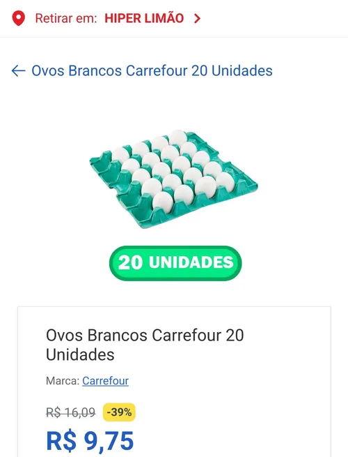 Imagem na descrição da promoção