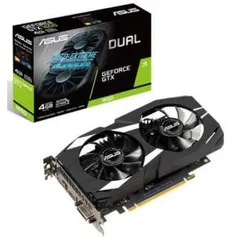 Placa de Vídeo Asus, GeForce, GTX 1650 Dual, 4GB, GDDR5, 128Bit - R$1.016