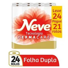 Leve 3 unidades de Papel Higiênico Neve Toque de Seda + 2 Unidades Neve Supreme, 24 Rolos por R$ 117