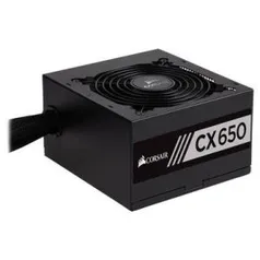 Fonte Corsair 650W 80 Plus Bronze CX650 - CP-9020122 - R$311