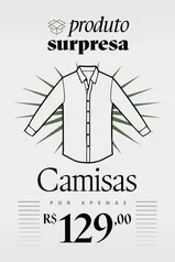 CAMISA DE BOTÃO SURPRESA CORES VARIADAS RESERVA