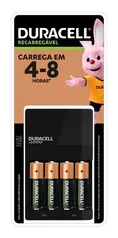 Carregador De Pilhas Recarregáveis Duracell Aa/aaa Com 4 Aa