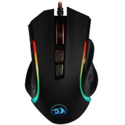 Mouse Gamer Redragon 7200DPI, RGB, Griffin - M607 | R$ 99