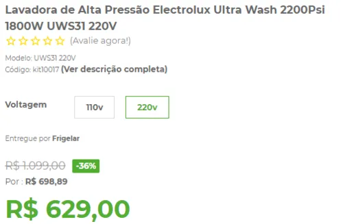 Imagem na descrição da promoção