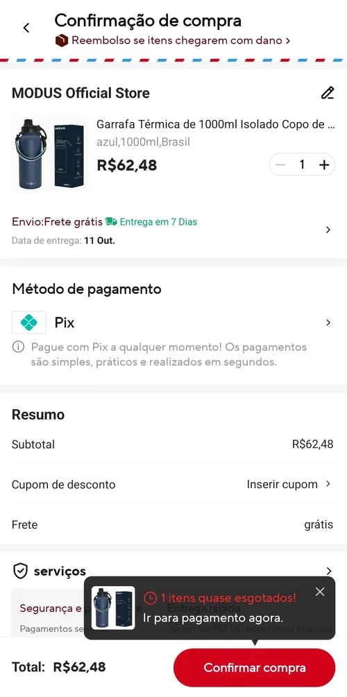 Imagem na descrição da promoção