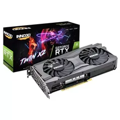 Placa de Vídeo INNO3D GeForce RTX 3060 TWIN X2, 12GB, GDDR6, DLSS, Ray Tracing, N30602-12D6-119032AH