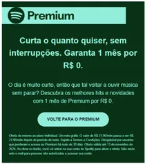 Spotify Premium (BR) - Experimente de graça por 1 meses