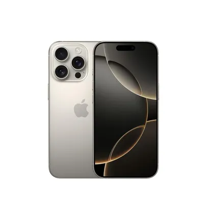 [Com Cashback Pelando R$7019.10] iPhone 16 Pro Apple 128GB, Câmera Tripla de 48MP, Tela 6,3, Titânio Natural