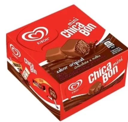 [Leve 8/ Cada R$ 5] Mini Sorvete Original Cobertura Chocolate Kibon Chicabon 106,5g