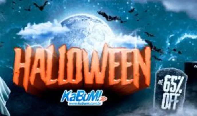 Halloween KaBuM - descontos de até 65%