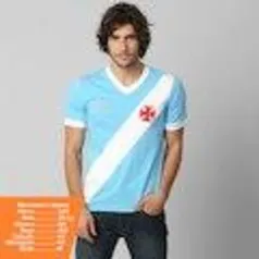 Camiseta Vasco 1 Martin Silva Masculina - Azul Claro e Branco - R$60