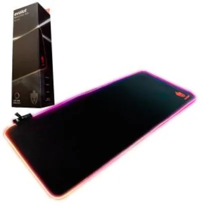 Mousepad Gamer RGB Evolut EG-411 Grande 70 x 30 cm Base Anti-Derrapante Speed - R$60