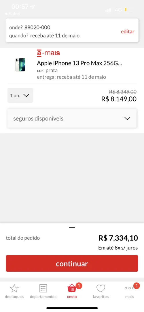 Imagem na descrição da promoção