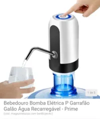 [Cliente ouro] Bebedouro Bomba Elétrica P Garrafão Galão Água Recarregável | R$25