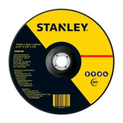 Disco de Corte Inox 4.1/2"x1mmx7/8" Stanley