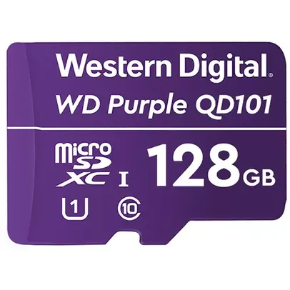 Cartão de Memória Micro SD 128GB WD Purple Intelbras