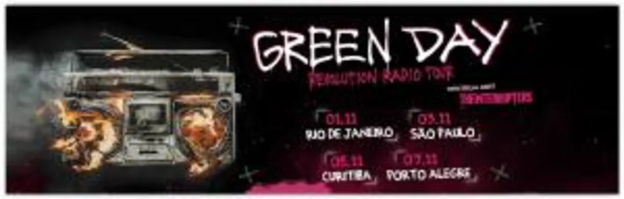 [Curitiba e Porto Alegre] Show do Green day a partir de R$ 60