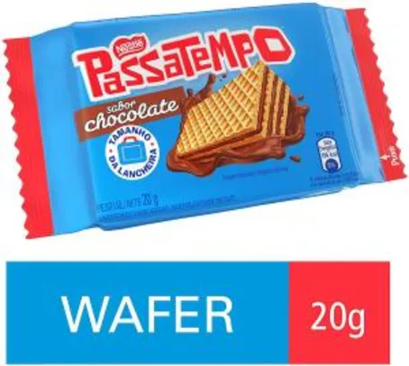 [Prime ] Biscoito Mini Wafer Chocolate Passatempo, 20g | R$0,79