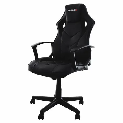 Cadeira Gamer EagleX S1 Reclinável com Ajuste de Altura, Suporta até 120Kg, Preto | R$636