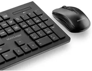 (PRIME) MULTILASER Combo Teclado e Mouse Sem Fio de Entrada Multimídia USB - TC212, Preto