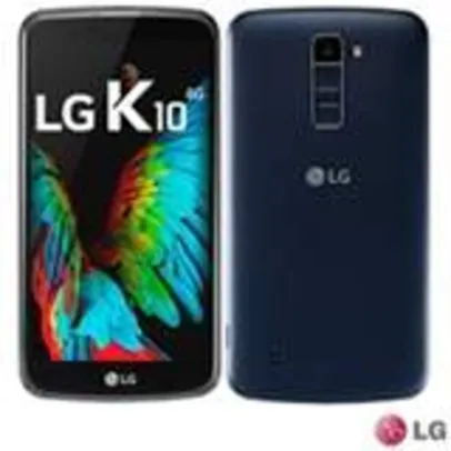 [Fast Shop] Smartphone LG K10 Dual Índigo/Dourado, com Tela de 5.3”, 4G, 16 GB, TV e Câmera de 13 MP - LGK430TV por R$ 692