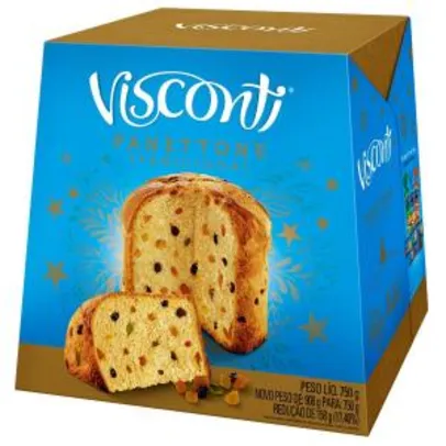 2 Unidades Panettone Frutas VISCONTI 750g