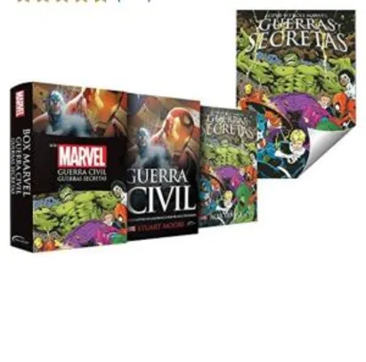 (Frete grátis prime)Box Marvel Guerra Civil: Guerras secretas