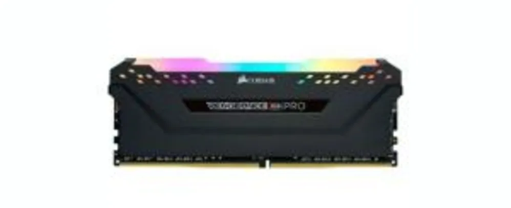 Memória Corsair Vengeance RGB Pro, 8GB, 3200MHz, DDR4, C16 R$350