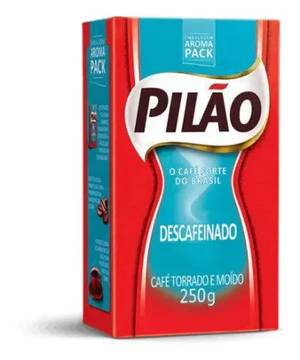 Café Pilão Torrado E Moído Descafeinado Vácuo 250g