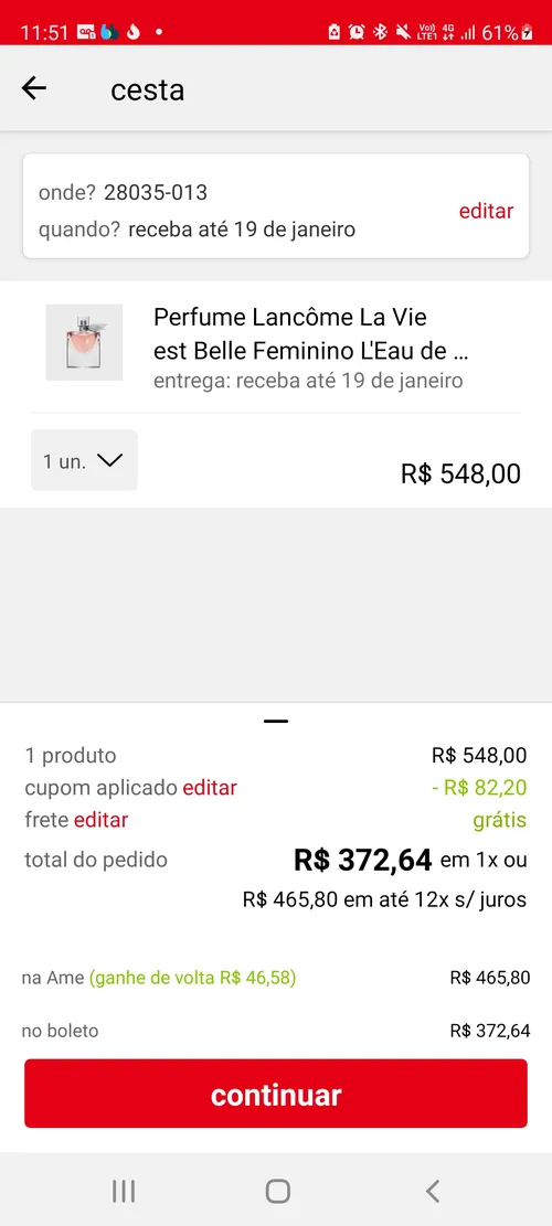 Imagem na descrição da promoção