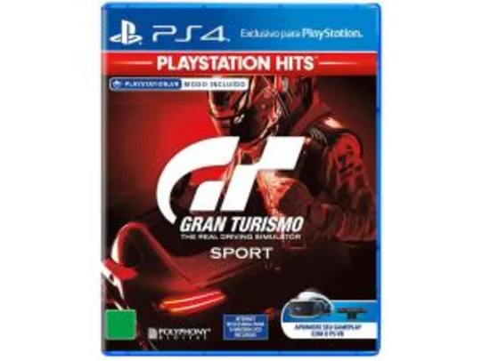 Gran Turismo Sport - PS4 - R$40