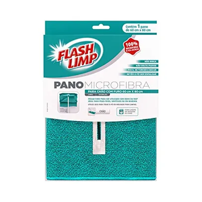 Flash Limp Pano Microfibra Para Chão Com Furo - 60cm X 80cm 